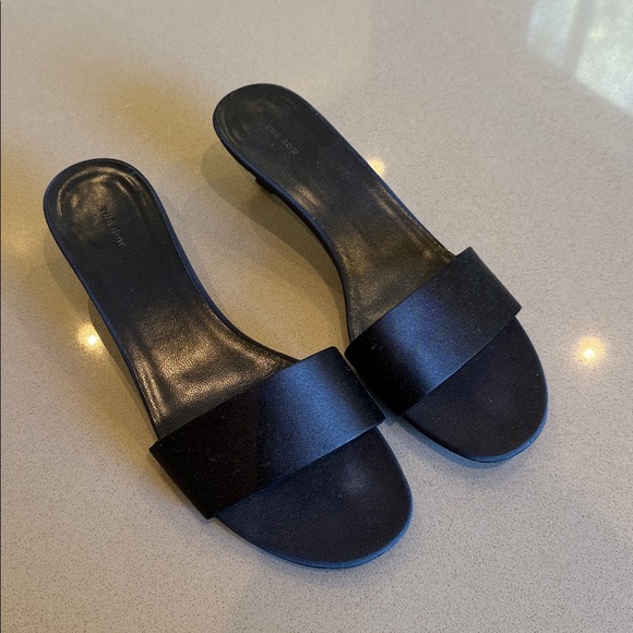 The Row Combo Kitten Heel in Navy - Picture 1 of 7